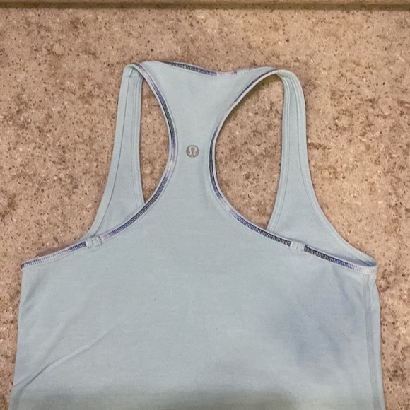 LULULEMON Shell Turquoise Aqua Blue Tank Top Size X-Small to Small - Picture 4 of 5